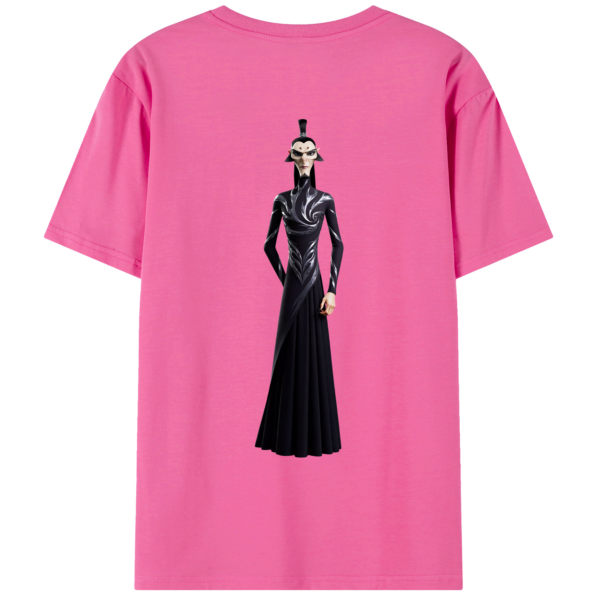 （画像用） Ne Zha 2 ナタ 魔童の大暴れ レディース半袖Tシャツ(バックプリント)